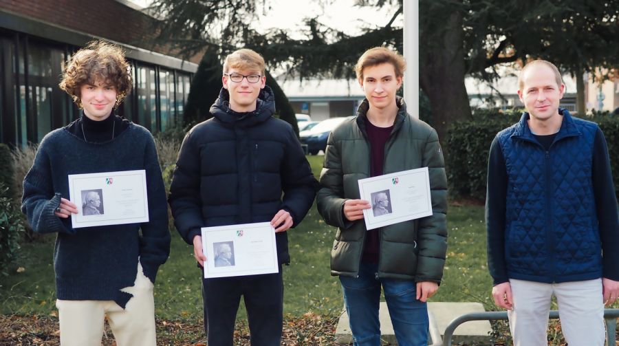 v.l.n.r.: Adrian Heveling, Maximiliam Simeth, Paul Hein, Christian Möller