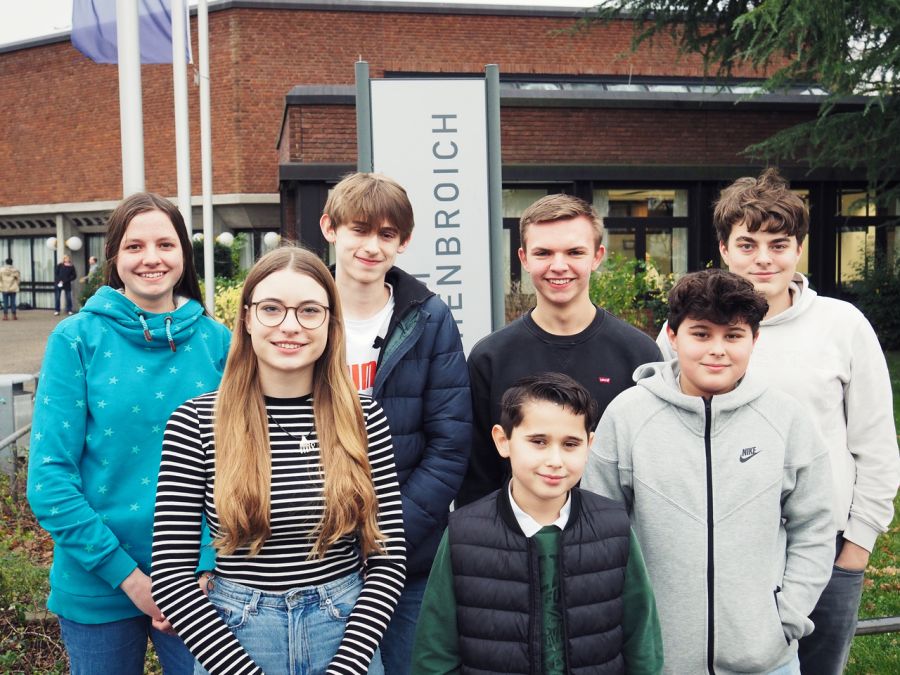 hinten v.l.n.r.: Jule Andretzky, Julian Bittermann, Till Wloczyk, Kurt Berweiler, vorne v.l.n.r.: Klara Berweiler, Julius Kolo, Leonard Kolo