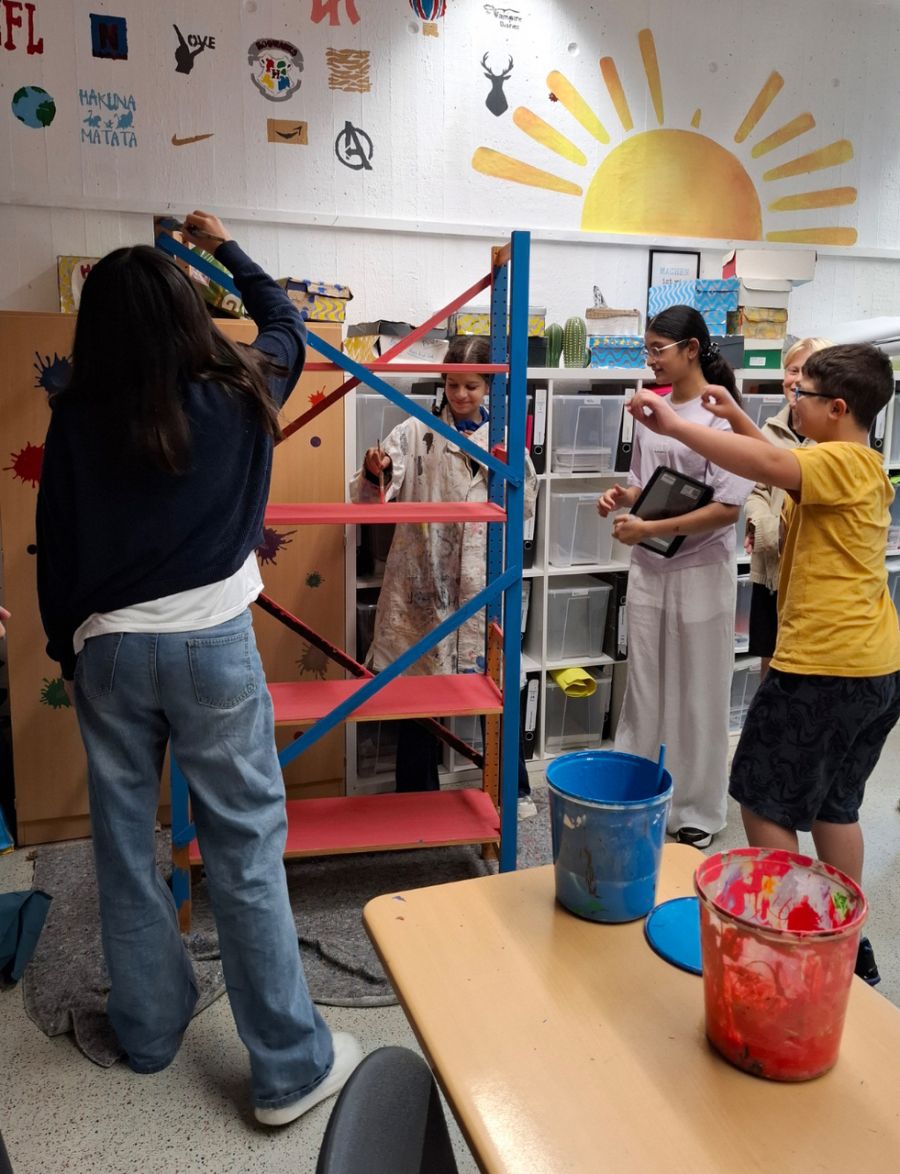 Der Kurs Praktische Philisophie bei der Arbeit